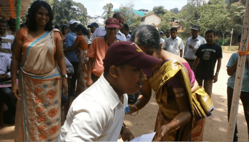 Providing some needs for disabled individuals in Kandy district
